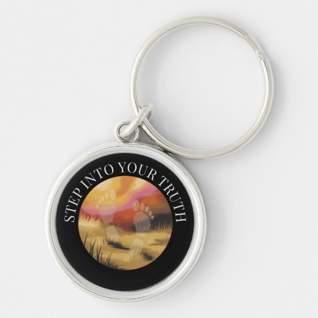 Footsteps Keychain (Front)