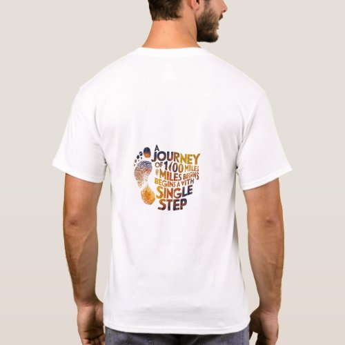Footsteps of Inspiration Embarking on the Journey T_Shirt