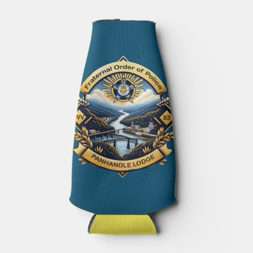 FOP Lodge 83 Bottle Coozie