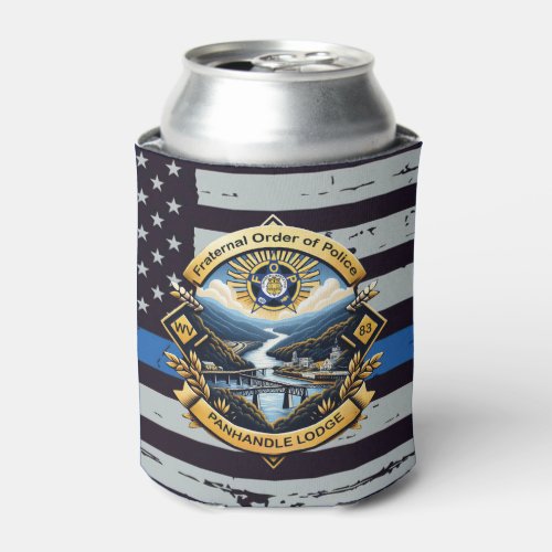 FOP Lodge 83 Thin Blue Line Can Coozie