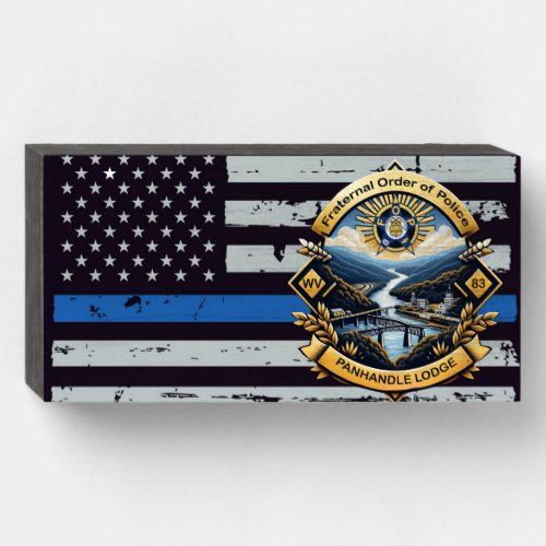 FOP Lodge 83 Thin Blue Line Plaque 3