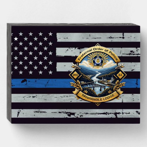 FOP Lodge 83 Thin Blue Line Plaque 4