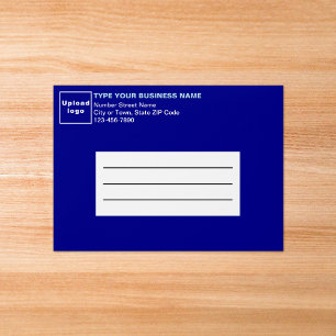 For A7 Card Size Blue Business Envelope
