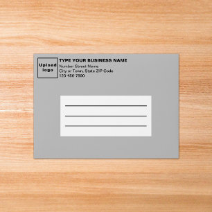 For A7 Card Size Gray Business Envelope