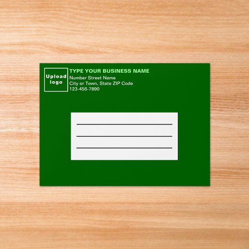 For A7 Card Size Green Business Envelope