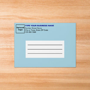 For A7 Card Size Light Blue Business Envelope