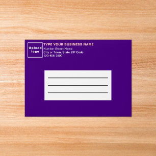 For A7 Card Size Purple Business Envelope