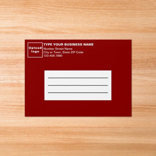 For A7 Card Size Red Business Envelope