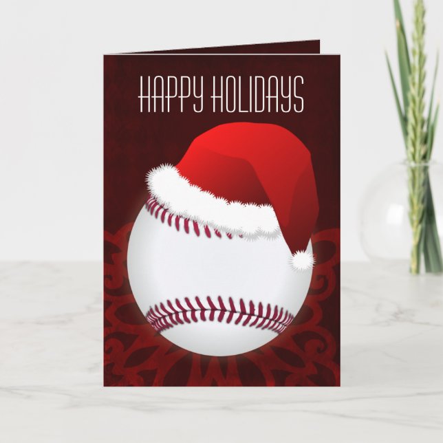 for a baseball player Christmas Cards (Front)