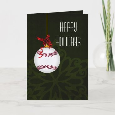 for a baseball player Christmas Cards