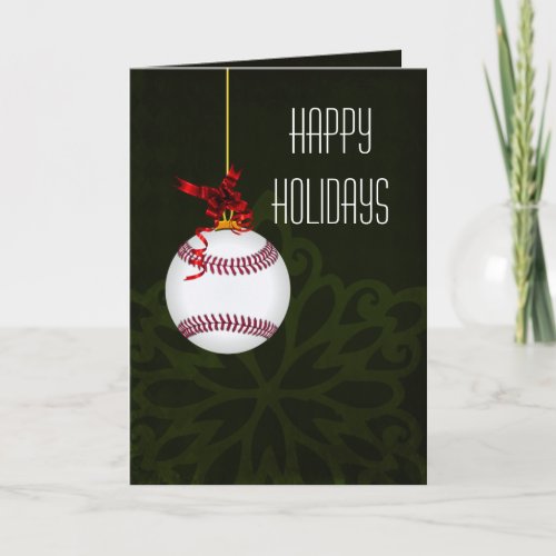 for a baseball player Christmas Cards