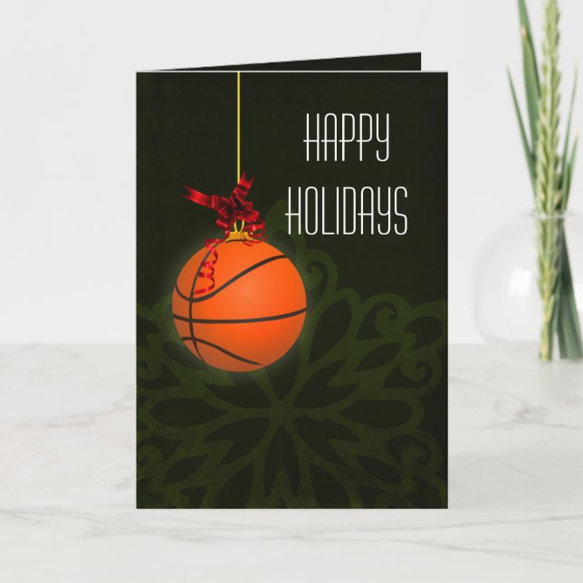 for a basketball player Christmas Cards (Front)