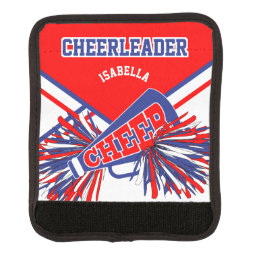 For a Cheerleader - Blue, White &amp; Red Luggage Handle Wrap
