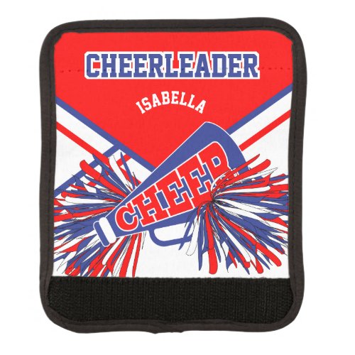 For a Cheerleader _ Blue White  Red Luggage Handle Wrap