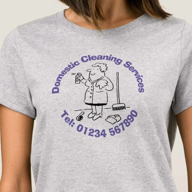 For a Cleaner - Domestic Cleaning Services T-Shirt (Creator Uploaded)
