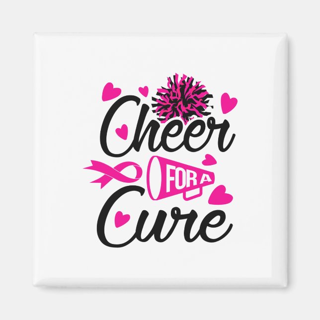 For A Cure Breast Cancer Awareness  Magnet (Front)