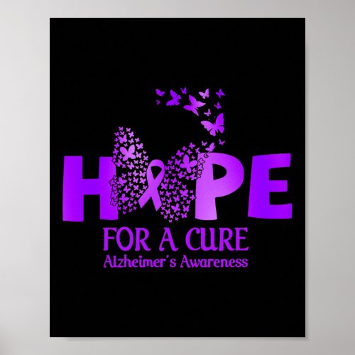 For A Cure For Alzheimerheimers Warrior Apparel He Poster