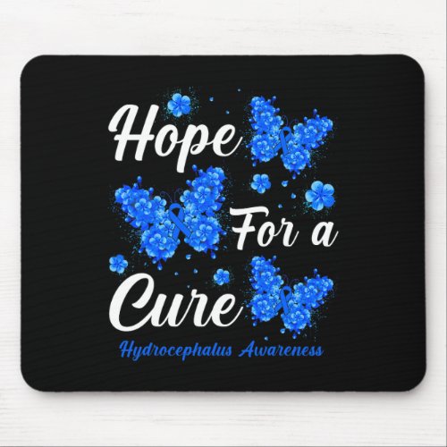 For A Cure Hydrocephalus Awareness Butterfly  Mouse Pad