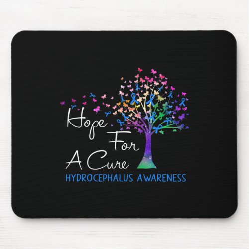 For A Cure Hydrocephalus Awareness Tree Ribbon  Mouse Pad