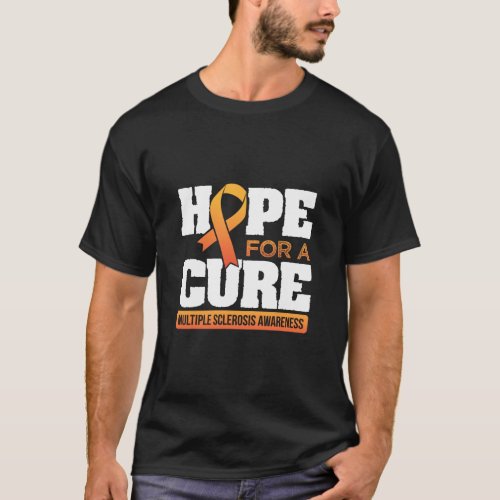 For A Cure Ms Multiple Sclerosis Awareness   T_Shirt