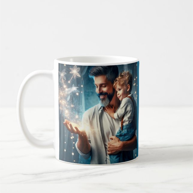 For a Dad Who Can Do Magic Coffee Mug (2) (Left)