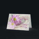 For a daughter, a birthday card with daisies<br><div class="desc">Celebrate your grandmother's birthday with daisies and pearls. A really elegant card to give to a beautiful lady.</div>