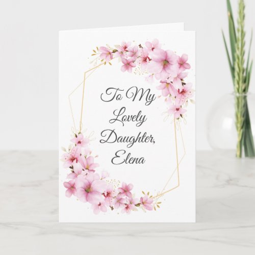 For a daughter who becomes a mother _ Mothers Day Invitation