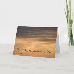 For A Dear Daughter & Son-in-Law Anniversary Card