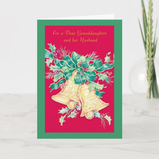 For A Dear Granddaughter and her Husband Holiday Card | Zazzle.com