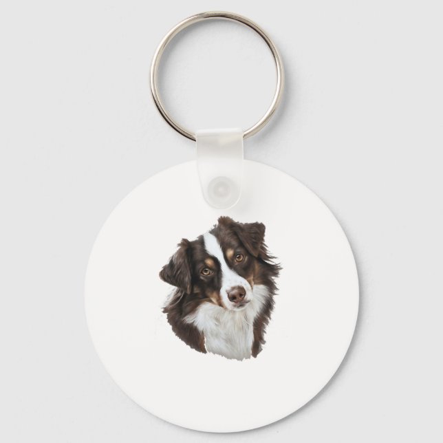 For a dog lover keychain (Front)