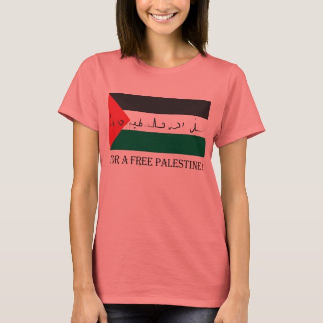 For a free palestine! T-Shirt (Front)