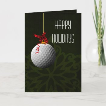 For A Golfer Christmas Cards by XmasMall at Zazzle