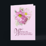 For a grandmother, a birthday card with daisies<br><div class="desc">A birthday card for a grandmother,  A really elegant card to give to a beautiful lady. Daisy flowers with a stunning art effect.</div>