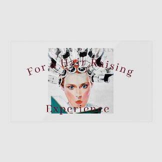 "For a Hair Raising Experience" Clear Business Cards