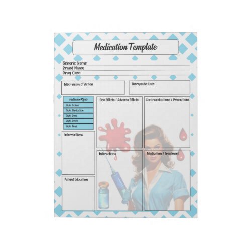 For A Living _ Medication Template Notepad