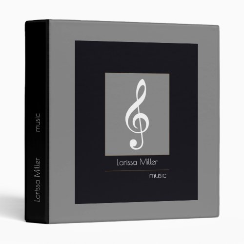 For a Musician a Music 3 Ring Binder