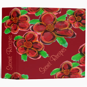For A Secret Family Recipe Book 3 Ring Binder