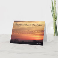 For a Sister & Her Husband Anniversary Card