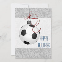 for a soccer player Christmas Cards