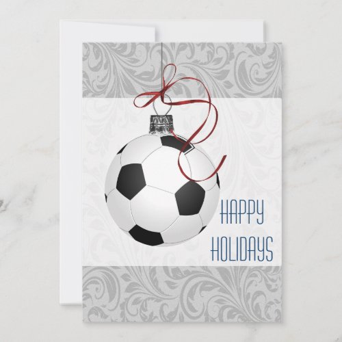 for a soccer player Christmas Cards