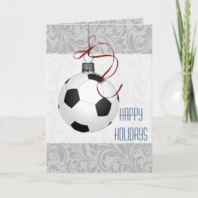 for a soccer player Christmas Cards (Front)