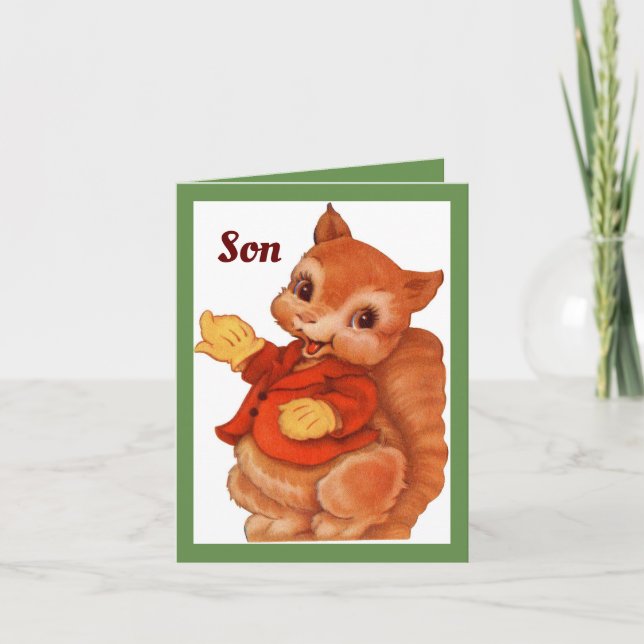 For A Son Christmas Card (Front)