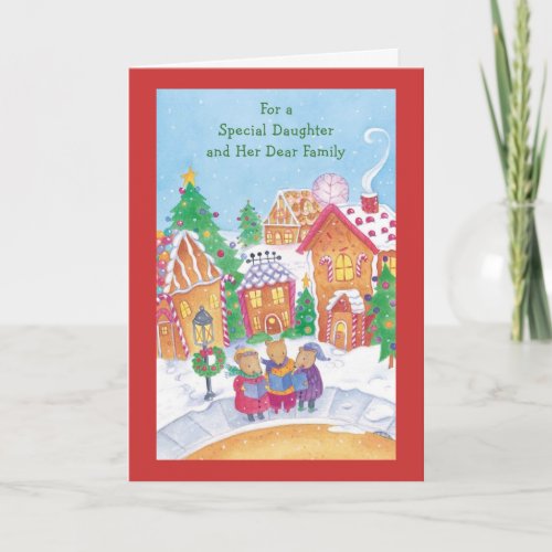 For a Special Daughter and Her Dear Family Holiday Card