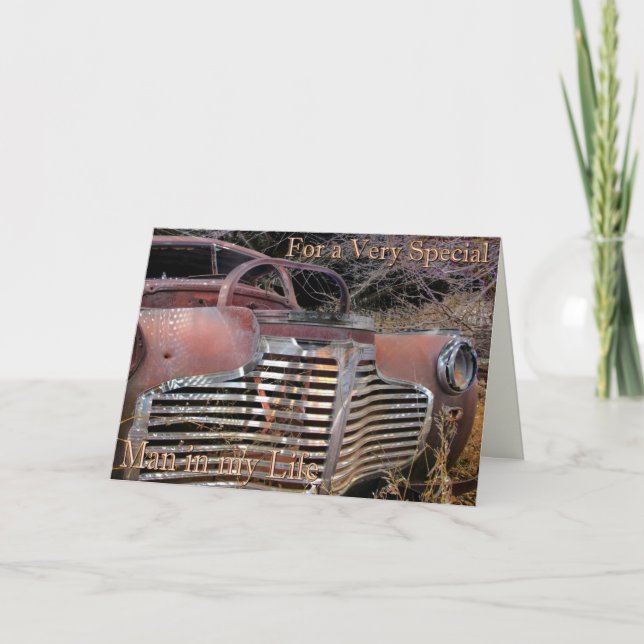 For a Special Man Card (Front)