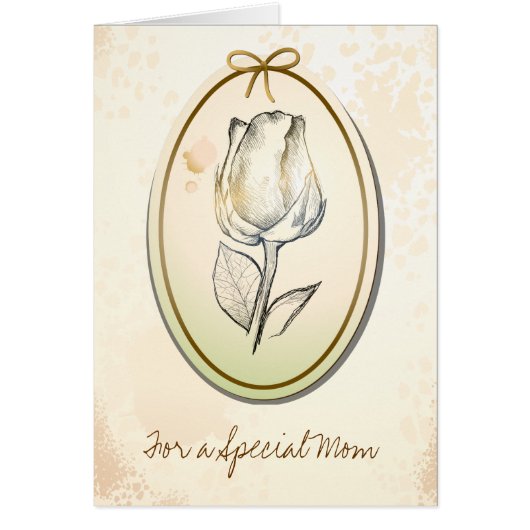 For a Special Mom, card (Front)