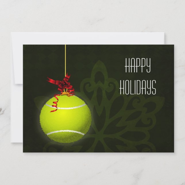 for a tennis player Christmas Cards (Front)