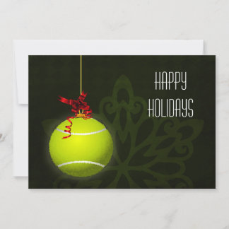 for a tennis player Christmas Cards