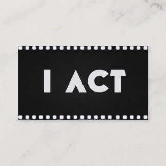 For Actors Business Card