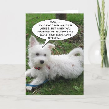 For Adopted Moms Card by TheCardOutlet at Zazzle
