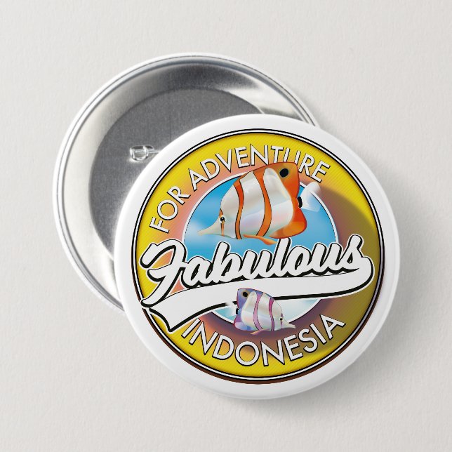 For Adventure Fabulous Indonesia logo Button (Front & Back)